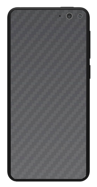Amazon Fire Phone 3D Aufkleber / Sticker für Rückseite - Carbon grau